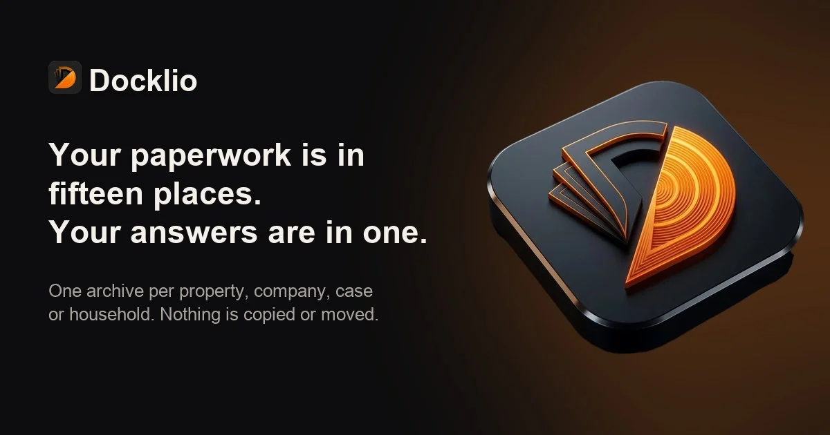 Docklio: your paperwork is in fifteen places, your answers are in one